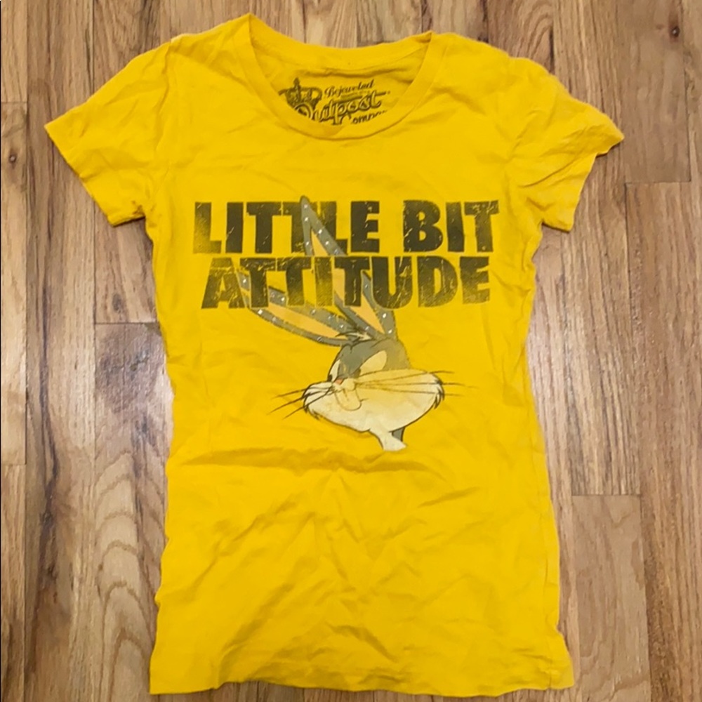 Yellow/Mustard Buggz Bunny Faded Tee